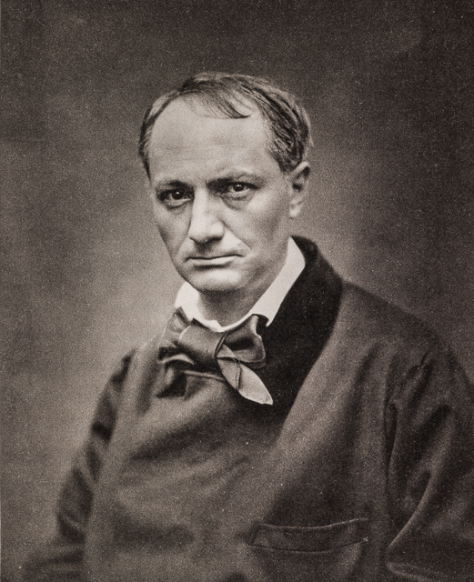 Baudelaire, ca 1862. The intensity of the stare!