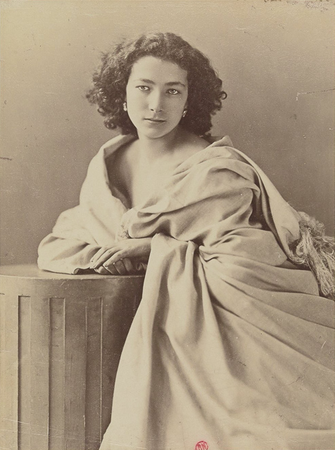 Bernhardt, ca 1860. These images and poses became the template for celebrity photography.