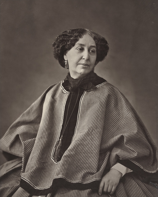 George Sand, ca 1864. Another iconic image.