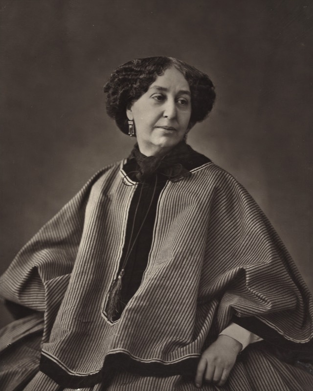 George Sand, ca 1864. Another iconic image.