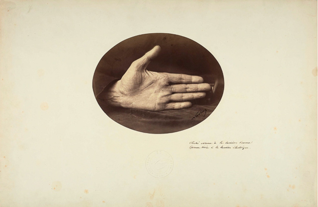 The Banker Ds Hand, 1861. Taken with sunlight, but printed with aritifial light.