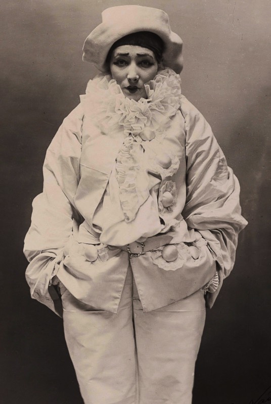 Sarah Bernhardt as Pierrot in Jean Richepins Pierrot the Murderer, by Paul, 1883.