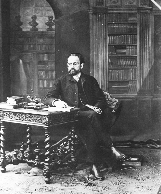 Emile Zola,  ca 1885