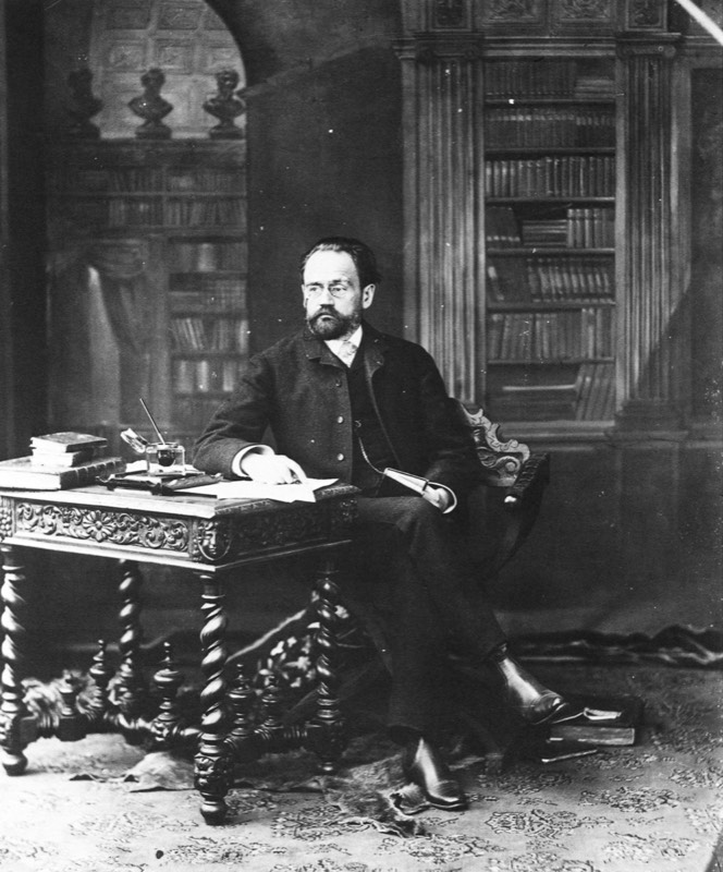 Emile Zola,  ca 1885