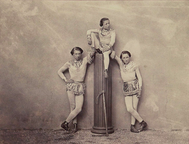 Three Acrobats, 1861, by Adrien