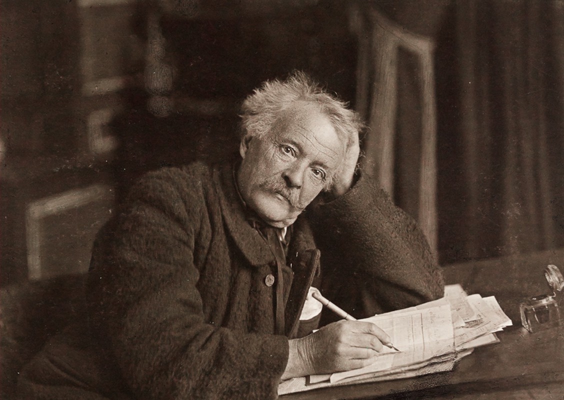 Nadar in the studio office on rue dAnjou, c1894.