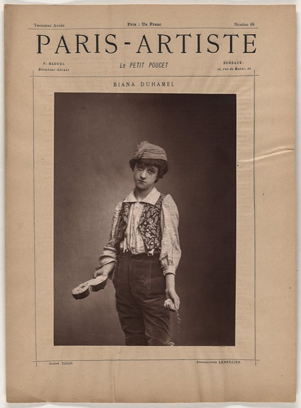 Theater portraits were another Nadar specialty.